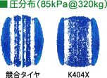 圧分布 （85kPa@320kg）